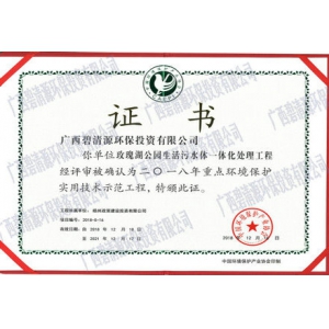 Key demonstration projects of practical 